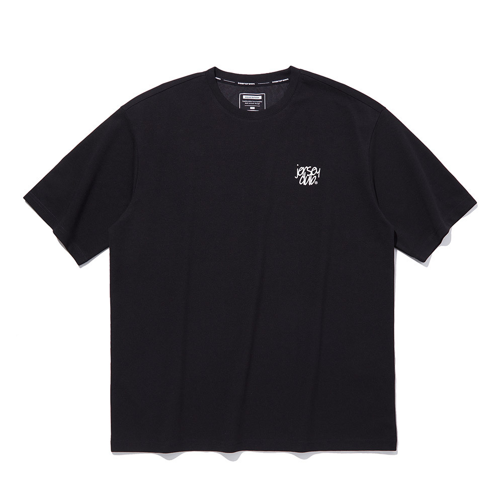 JRS 로고 티셔츠 블랙 ITX2TM21ABK